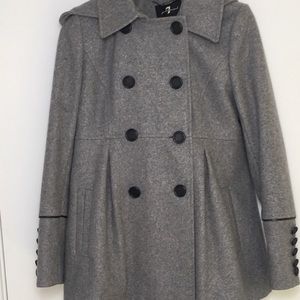 7 for all mankind wool pea coat